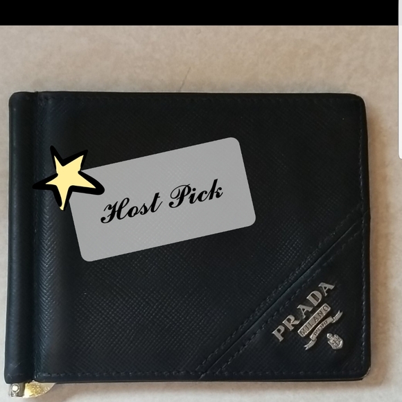 Prada Other - ✪𝐇𝐏✪ PRADA Saffiano Mens Wallet w/ Money Clip